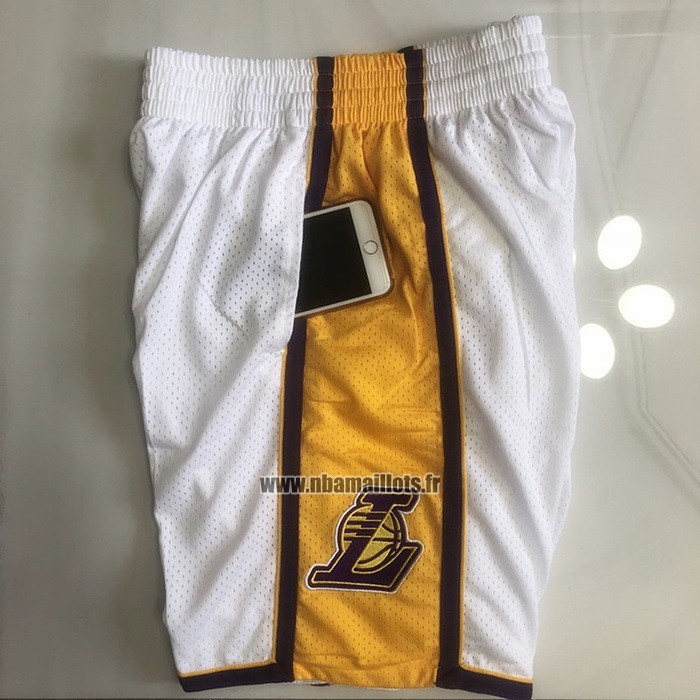 Short Los Angeles Lakers Mitchell & Ness 2009-10 Blanc